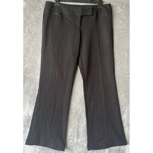 Joe B By Joe Benbasset Pants Size 9 33x27 Black Office Dress Pants Strips Flare
